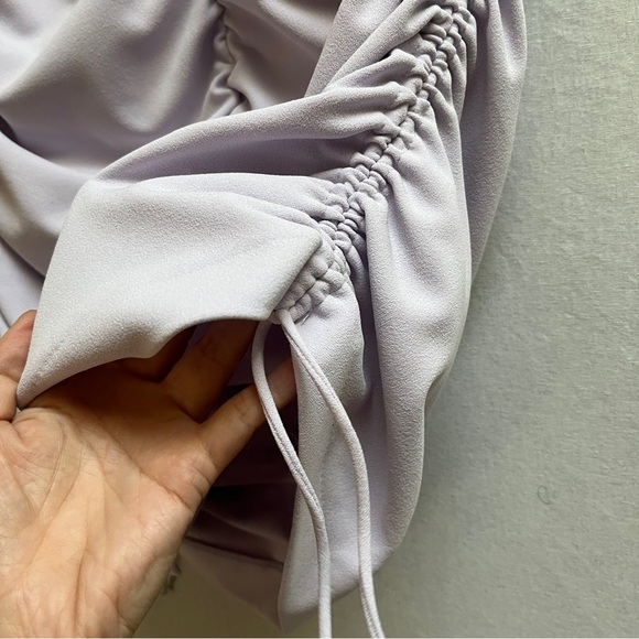 NWT Zara Lavender Ruched Mini Skirt Sz M - Picture 3 of 8